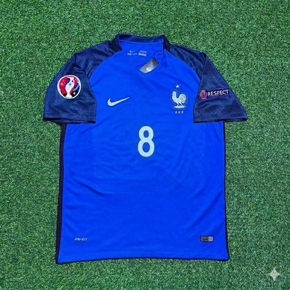 France EURO 2016 Dimitri Payet #8 Home Retro Football Jersey