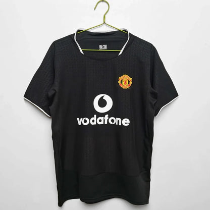 Manchester United 2003-2004 Away Black Retro Fan Version Jersey
