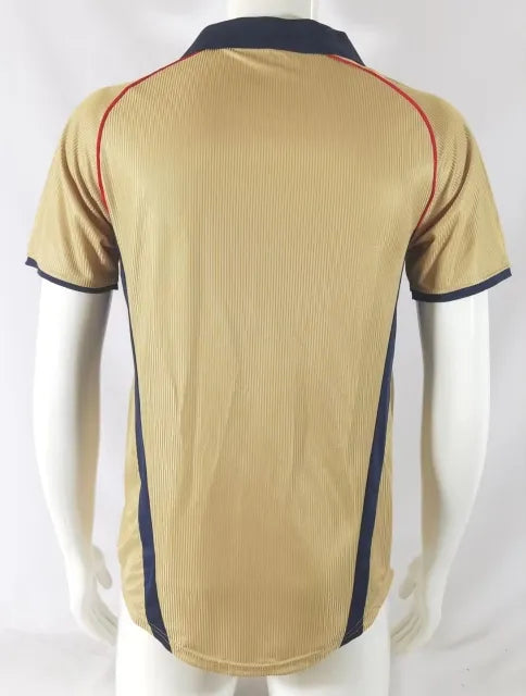 Arsenal 2001 2002 Retro Golden Football Jersey