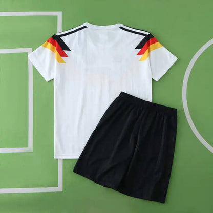 Germany Deutschland 1990 Home Retro Kids Football Jersey Kit