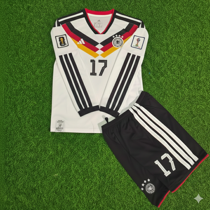 Germany 2026 Florian Wirtz #17 Kids Long Sleeve Home Soccer Kit Football Jersey