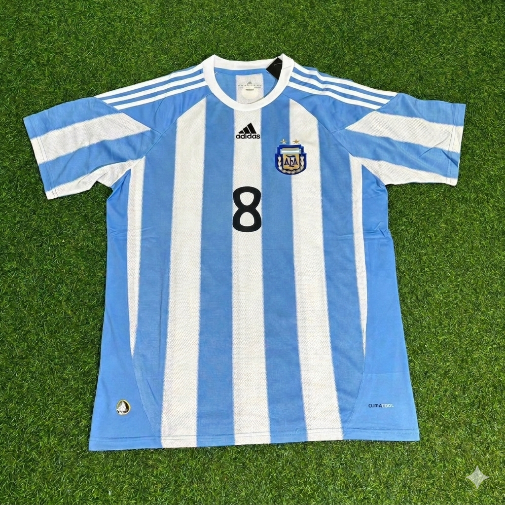 Argentina World Cup 2010 Javier Zanetti 8- Retro Football Jersey