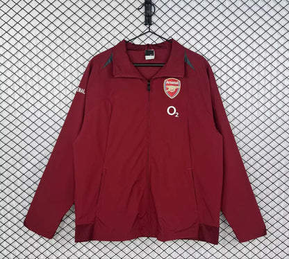 Arsenal 2005/2006 Red Retro Windbreaker Jacket Jersey