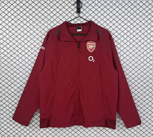 Arsenal 2005/2006 Red Retro Windbreaker Jacket Jersey