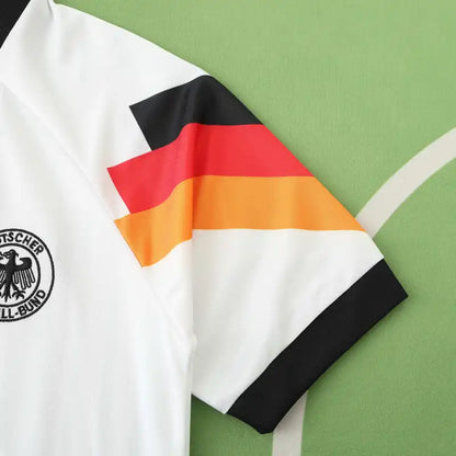 Germany Deutschland 1992 Season Home White Retro Football Jersey