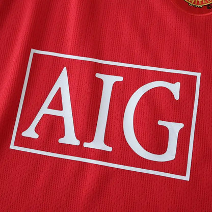 Manchester United 2007/08 Home Retro Kids Football Jersey Kit