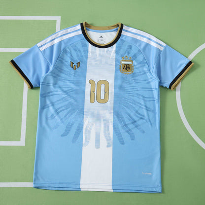 Lionel Messi #10 Argentina Final Commemorative Special Edition Football Jersey
