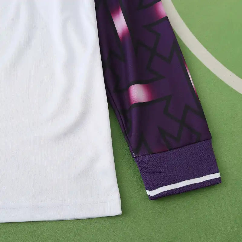 ACF Fiorentina 92/93 Season Purple White Away Retro Football Jersey