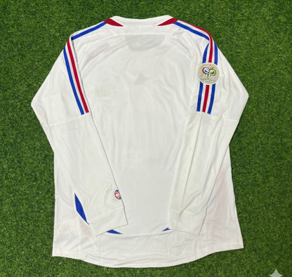 France World Cup 2006 Final Long Sleeve White Retro Kit