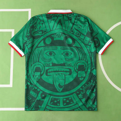 Mexico 1998 Season Home Green Retro Football Jersey