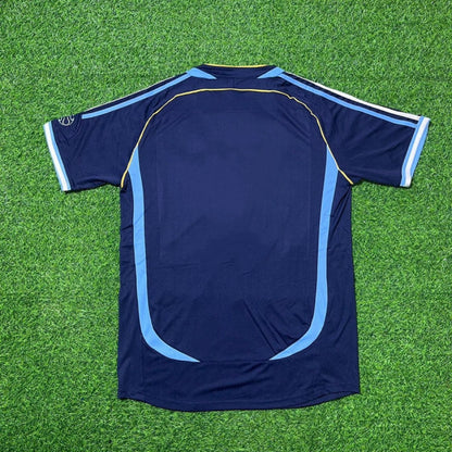 Argentina World Cup 2006 Dark Blue Home Retro Football Jersey Kit