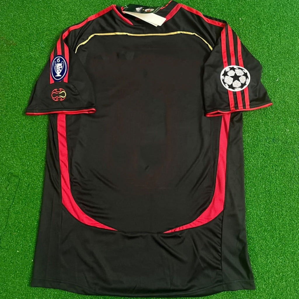 AC Milan 2006/2007 Black Retro Football Jersey