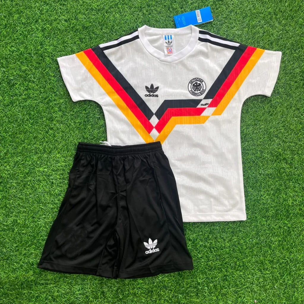 Germany World Cup 1990 Guido Buchwald 6- Deutschland Retro Kids Football Jersey - Deutschland Retro Kinder WM 1990
