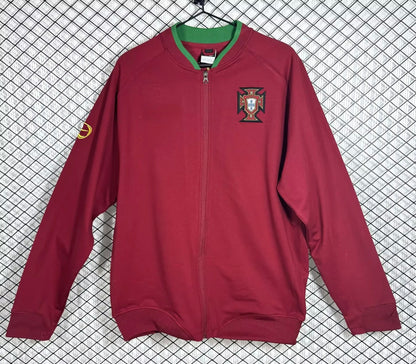Portugal 2006 Retro Red Windbreaker Jacket Jersey