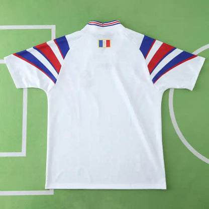 France 1996 Season Away White Retro Football Jersey