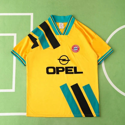Bayern München 93/95 Season Yellow Away Retro Football Jersey