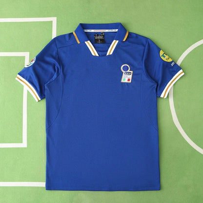 Italy 1996 Season Home Blue Retro Football Jersey Football
