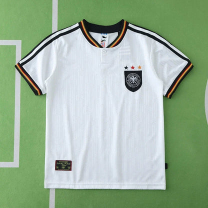 Germany Deutschland 1996 Home Retro Kids Football Jersey Kit