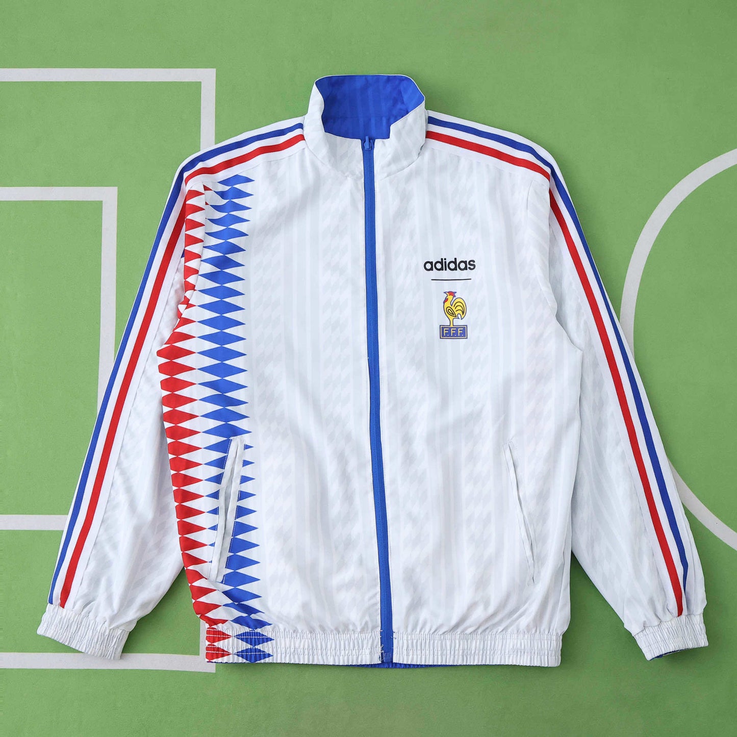 France Blue 1994 Retro Both Sides Windbreaker Jersey