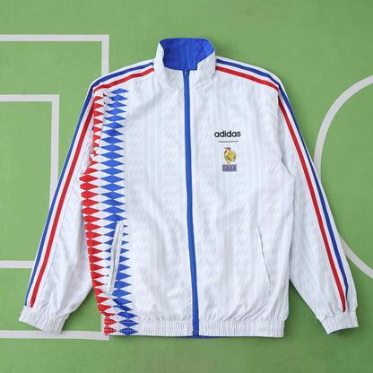 France Blue 1994 Retro Both Sides Windbreaker Jersey
