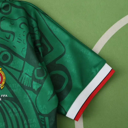 Mexico 1998 Season Home Green Retro Football Jersey
