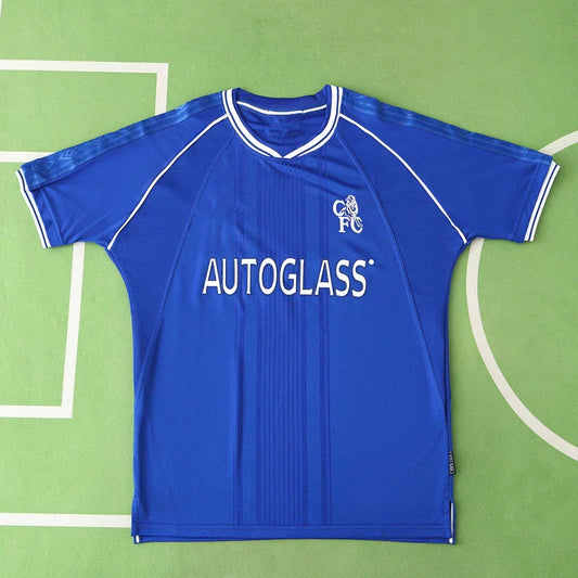 99/01 Chelsea F.C Season Blue Home Retro Jersey Trikot Soccer Kit