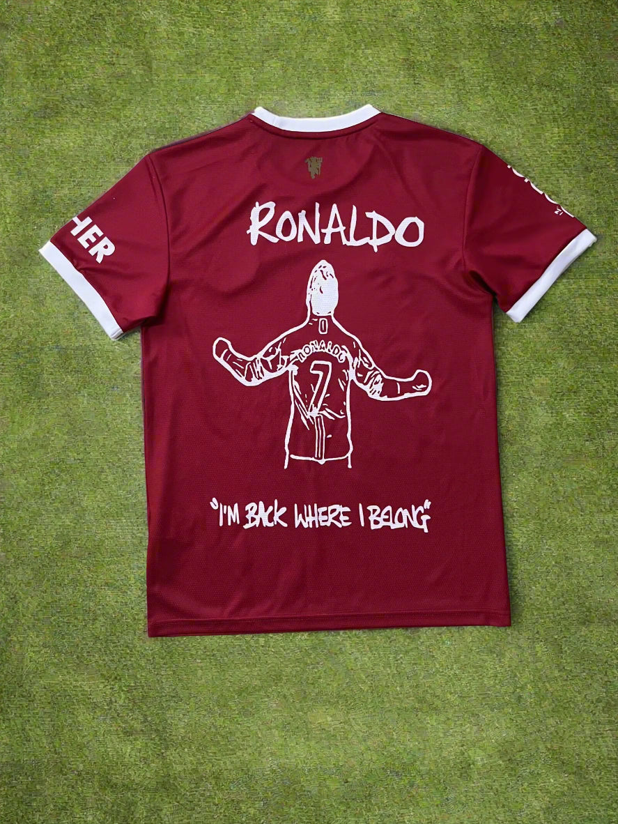 Legend Cristiano Ronaldo Manchester United Special Jersey Soccer Kit Trikot Maillot Soccer Kit
