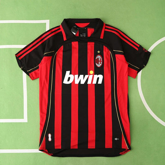 Season A.C.Milan 06/07 Red Away Retro Jersey Trikot Soccer Kit