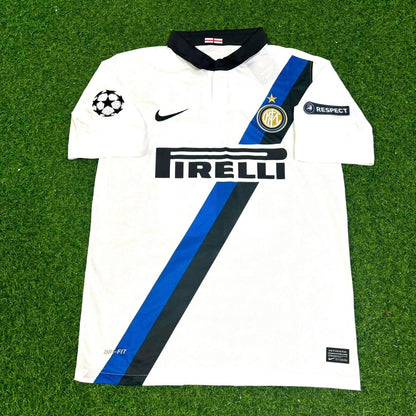 Samuel Eto’o #9 Inter 2011-2012 White Away Football Jersey