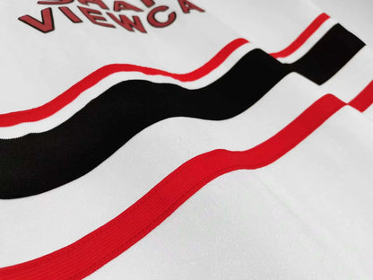 Manchester United Retro 1998 99 Retro white Football Jersey Knitwear