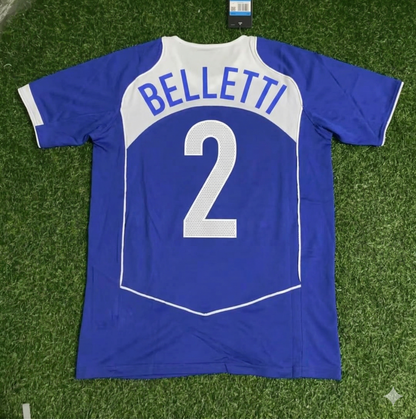 Juliano Belletti Brazil 2004 Blue Retro Football Jersey Collection
