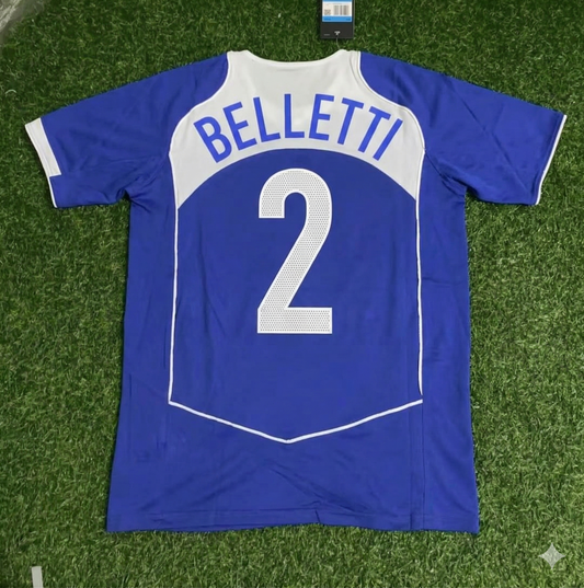 Juliano Belletti Brazil 2004 Blue Retro Football Jersey Collection