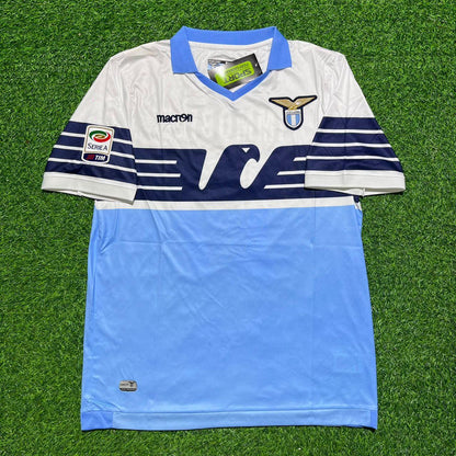 Marco Parolo #16 Lazio White Blue Retro Home Football Jersey Kit