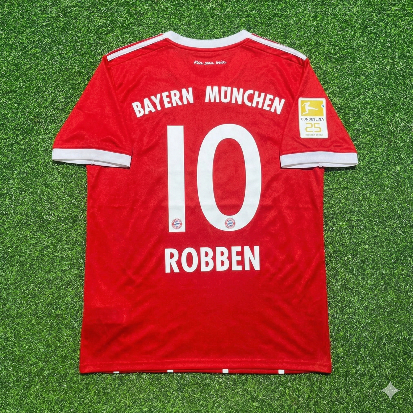 Arjen Robben Bayern Munich 2017-2018 Retro Home Football Jersey