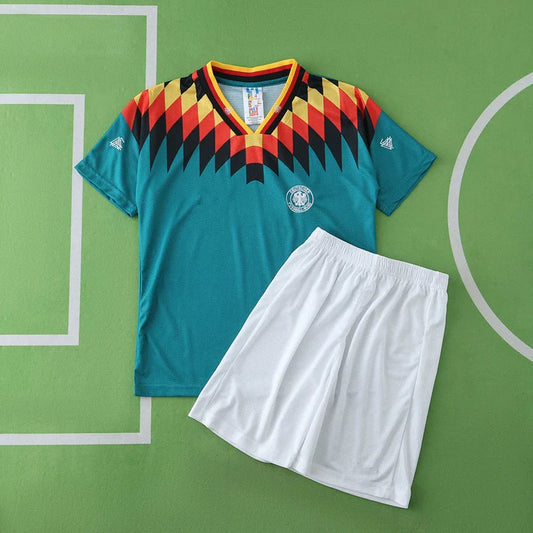 Germany 1994 Away Retro Kids Kit Jersey KinderTrikot Maillot Enfant