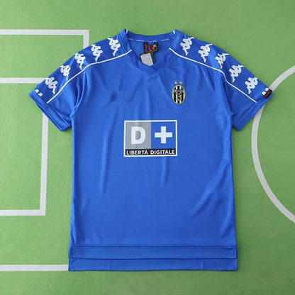 Juventus FC 99/00 Season Away Blue Retro Football Jersey Kit