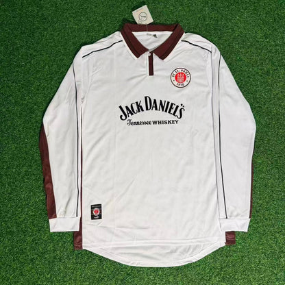 Holger Stanislawski FC St. Pauli 1999-2000 Long Sleeve Home Retro Football Jersey Kit