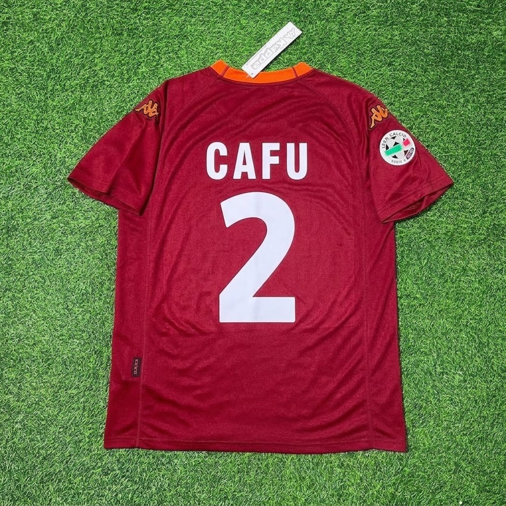 Cafu #2 2000-2001 Home Retro Football Jersey Paradise Edition