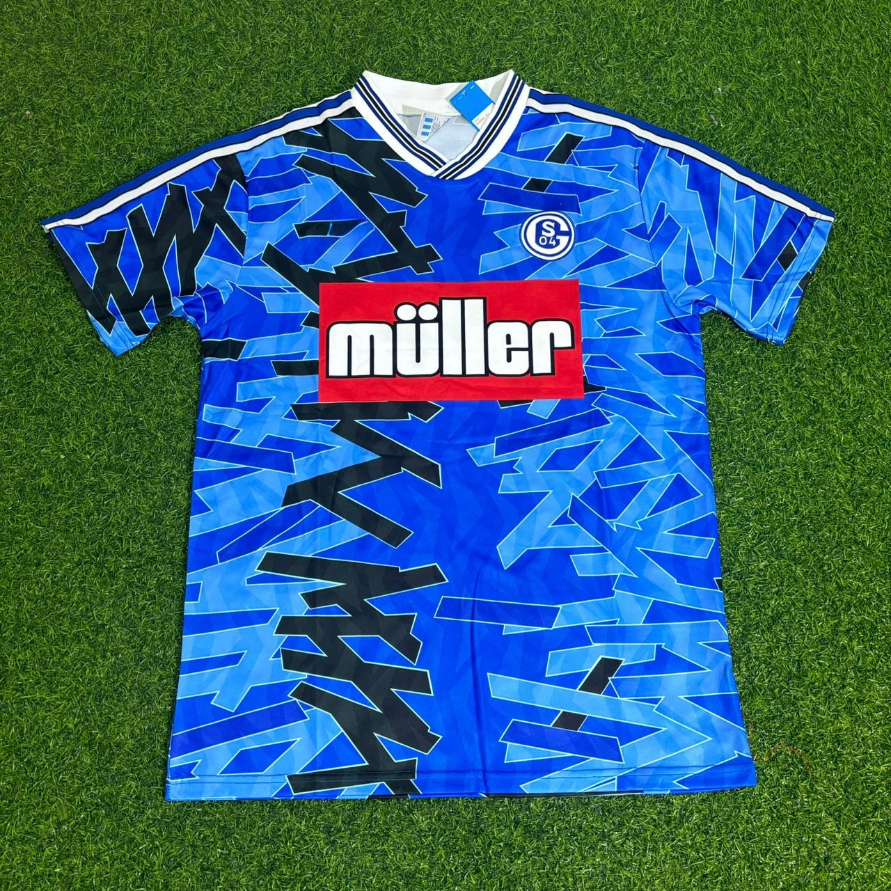 FC Schalke 04 1993/94 Blaues Heimtrikot Retro Fußball