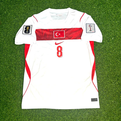 Turkey Türkiye World Cup 2026 Arda Güler #8 Away White Kids Football Jersey