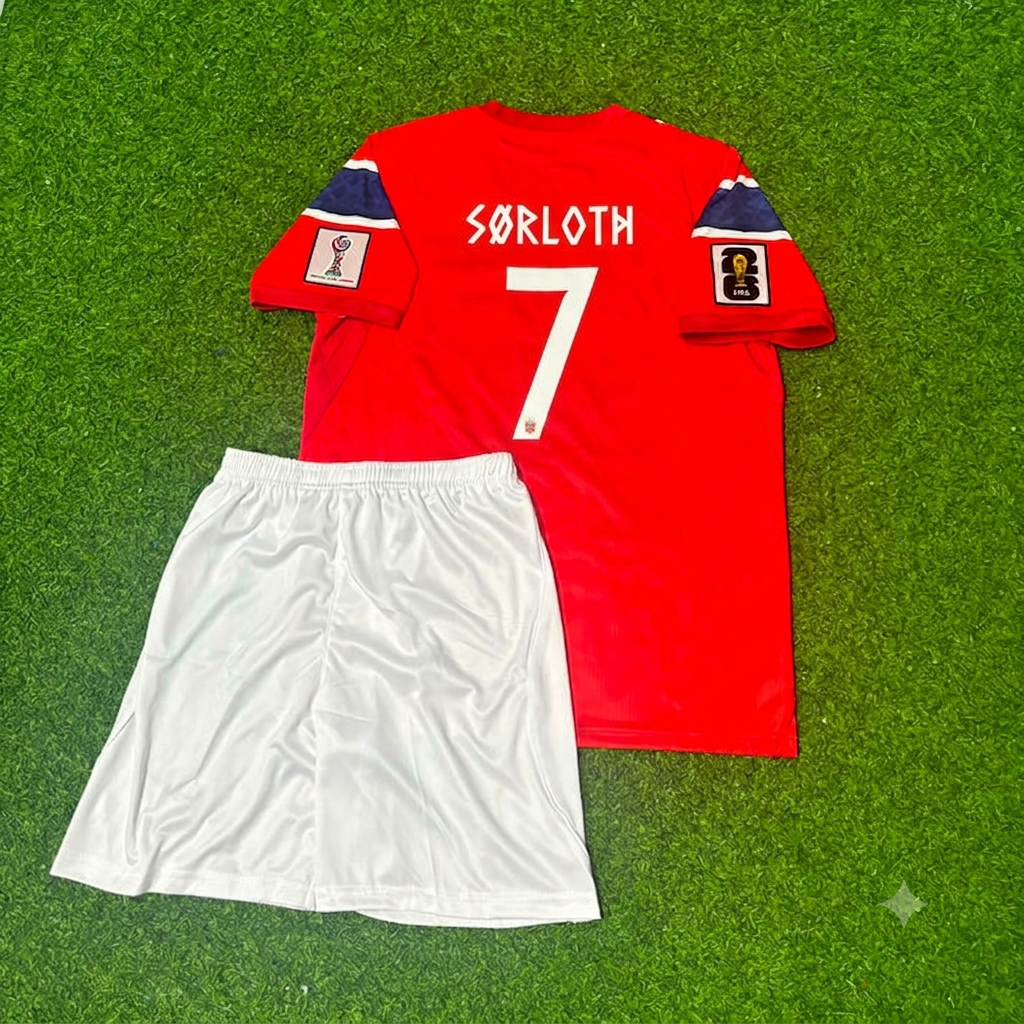 Norway World Cup 2026 Alexander Sørloth Kids Football Jersey