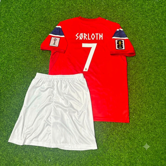 Norway World Cup 2026 Alexander Sørloth Kids Football Jersey