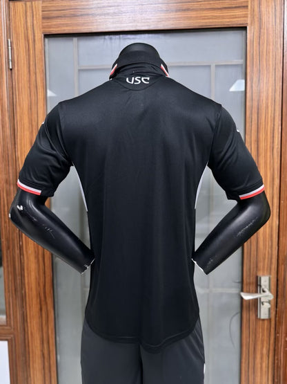 Cremonese 2025/26 Black Football Jersey Kit