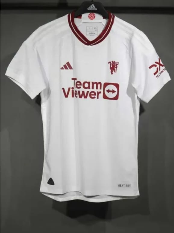 Manchester United 23-24 Retro Away White Football Jersey