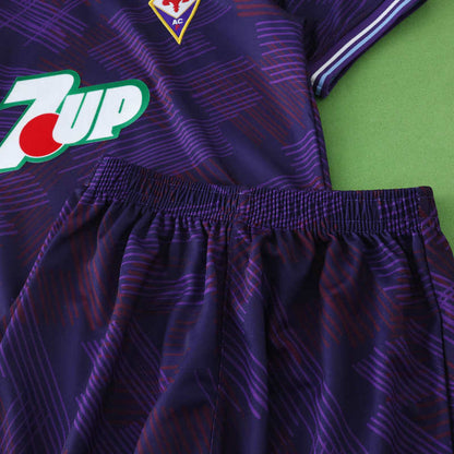 Fiorentina 1992/1993 Home Kids Retro Football Jersey