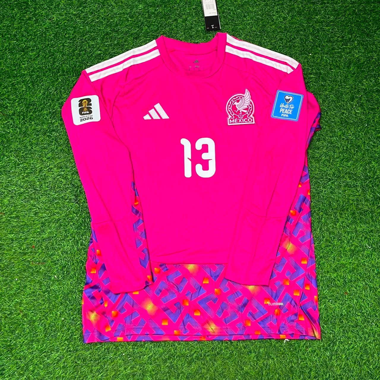 Mexico World Cup 2026 Guillermo Ochoa Goalkeeper Home White Long Sleeve Football Jersey