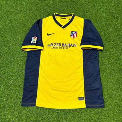 Raul Garcia #8 Atlético Madrid 2013-2014 Away Yellow Football Jersey Kit