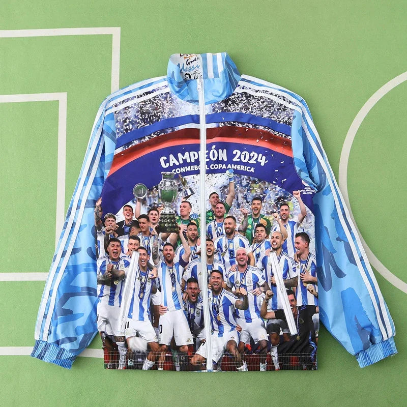 Argentina Special World Cup Both Sides Football Windbreaker Windjacke Paradise Edition