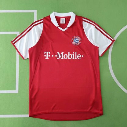 Bayern München 03/04 Season Home Red Retro Football Jersey