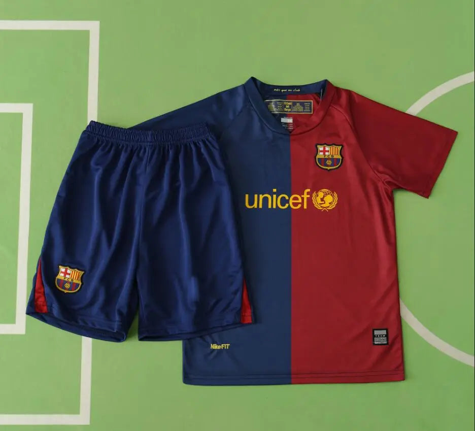 Barcelona 2008/09 Home Kids Kit Kindertrui (Ages 3-13)